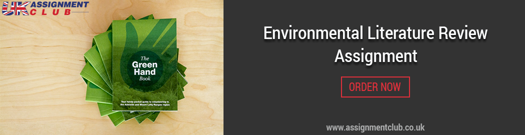 Buy Environmental Literature Review Assignment